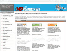Tablet Screenshot of hotdreamweaver.com